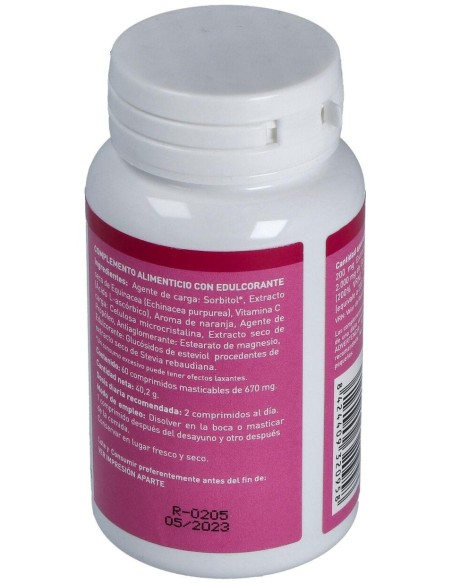 Equinacea, Propóleo y Vitamina C Masticable (60 Comprimidos 670 Mg)                                  de Plantapol