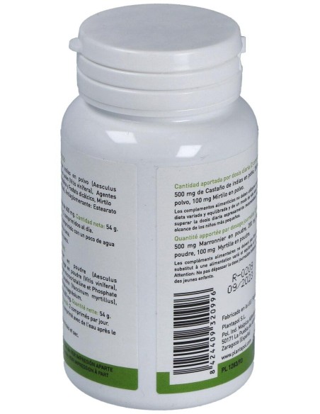 Castaño de Indias, Vid Roja y Myrtilo (90 Comprimidos 600 Mg)                                                     de Plantapol