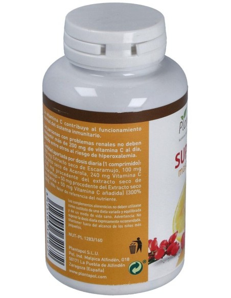 Super C ( Acerola, Escaramujo, Vitamina C) de Plantapol