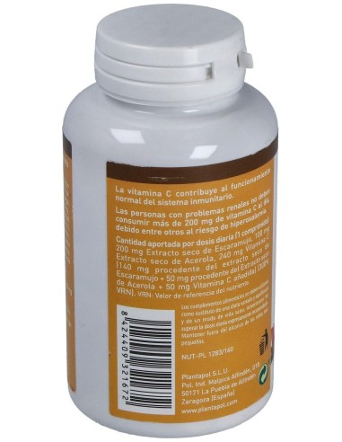Super C ( Acerola, Escaramujo, Vitamina C) 90 caps. Plantapol