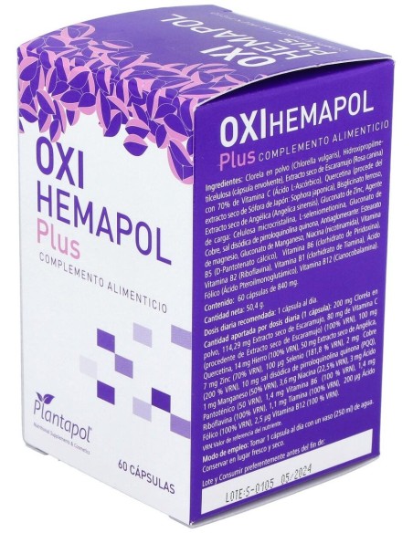Oxi Hemapol Plus 60Cap. de Plantapol