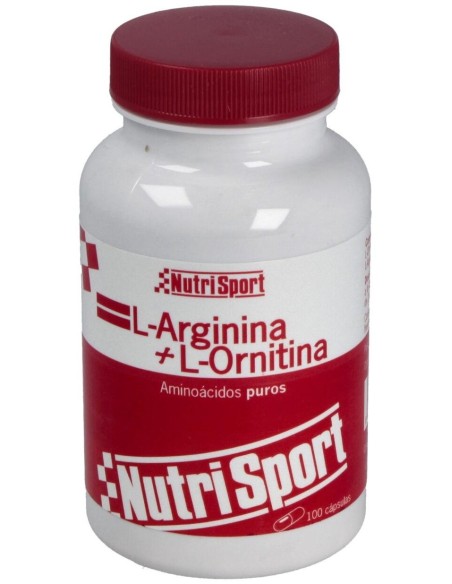 L-Arginina L-Ornitina 500Mg. 100Cap. de Nutrisport