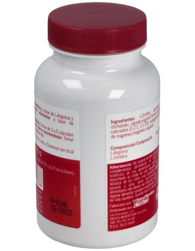 L-Arginina L-Ornitina 500Mg. 100Cap. de Nutrisport