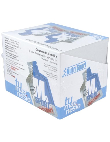 Magnesio Liquido Calambres Caja 24Sbrs. de Nutrisport