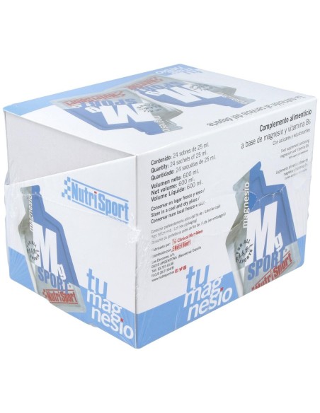 Magnesio Liquido Calambres Caja 24Sbrs. de Nutrisport