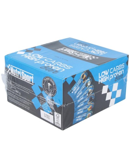 Low Carbs High Protein Choco-Galleta 16Barritas de Nutrisport