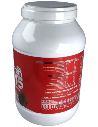 Mega Protein 5 Whey Chocolate 1,8Kg. de Nutrisport