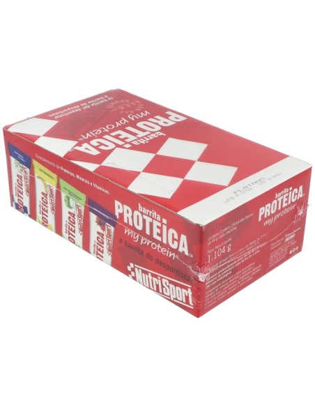 Barrita Proteica Platano Caja 24Uds de Nutrisport