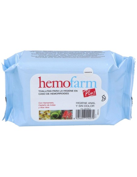 Hemofarm Plus Hemorroides 40Toallitas de Hemofarm