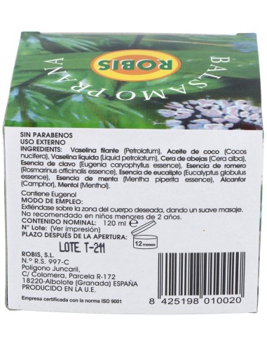 Balsamo Prana Profesional 120Gr de Robis