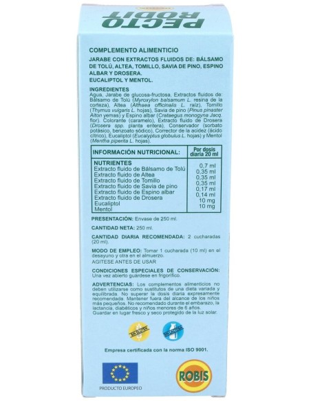 Pecto Rodit Jarabe 250Ml de Robis