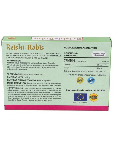 Reishi Robis 40Cap. de Robis