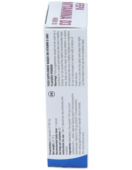 Fepa-Vitamina D3 4000Ui 60Cap. de Fepadiet