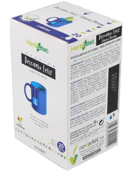 Herbodiet Inf. Descanso Feliz 20Filtros de Novadiet