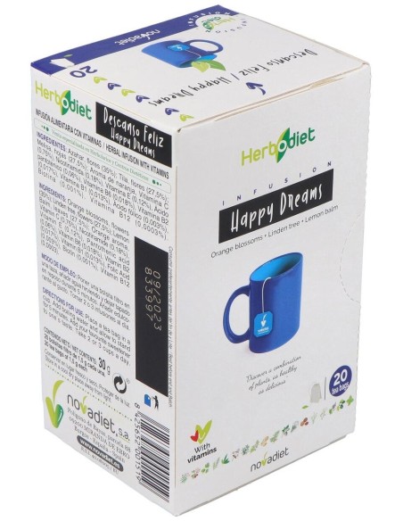 Herbodiet Inf. Descanso Feliz 20Filtros de Novadiet