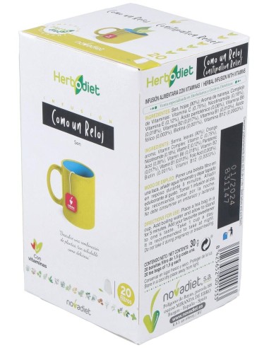 Herbodiet Inf. Como Un Reloj 20Filtros de Novadiet