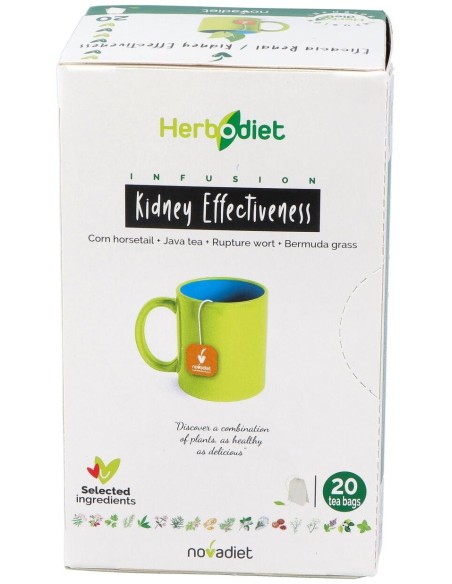 Herbodiet Eficacia Renal Envase de 20 bolsitas filtro de 1,5 g. de Novadiet