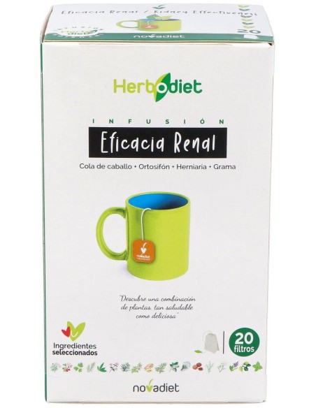 Herbodiet Eficacia Renal Envase de 20 bolsitas filtro de 1,5 g. de Novadiet
