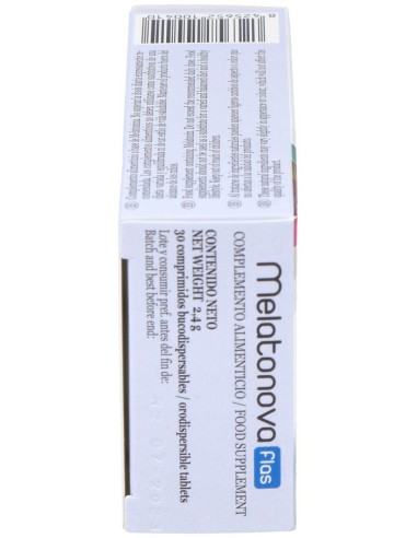 Melatonova Flas Envase de 30 comprimidos bucodispersables. de Novadiet