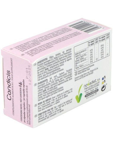 Candicis Envase de 30 cápsulas vegetales. de Novadiet