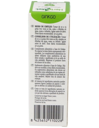 Extracto Ginkgo Biloba Envase de 50 ml. de Novadiet