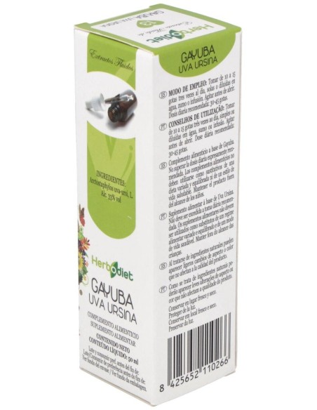 Extracto Gayuba Envase de 50 ml. de Novadiet