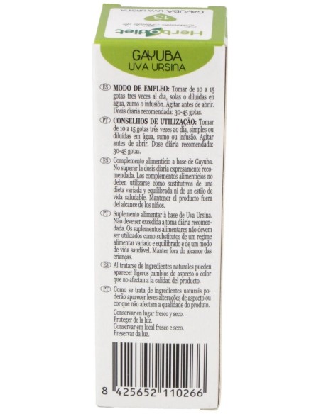 Extracto Gayuba Envase de 50 ml. de Novadiet