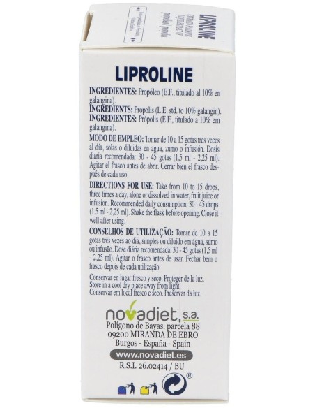 Liproline Extracto Propoleo 30Ml. de Novadiet