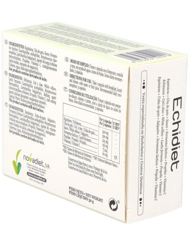 Echidiet Envase de 60 cápsulas vegetales. de Novadiet