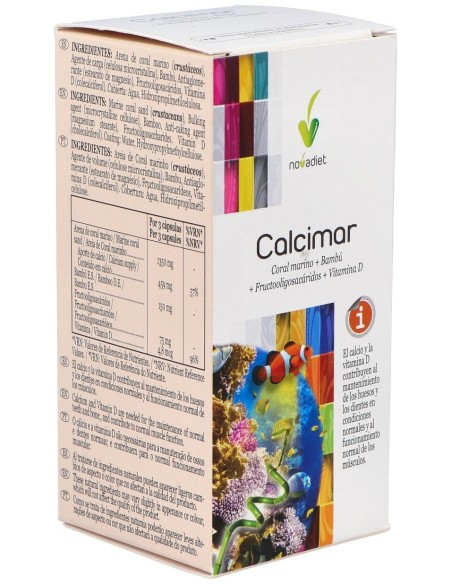 Calcimar Envase de 90 cápsulas vegetales. de Novadiet