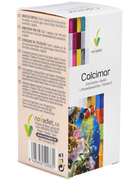 Calcimar Envase de 90 cápsulas vegetales. de Novadiet