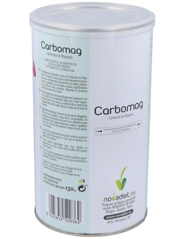 Carbomag Carbonato De Magnesio 150Gr. de Novadiet
