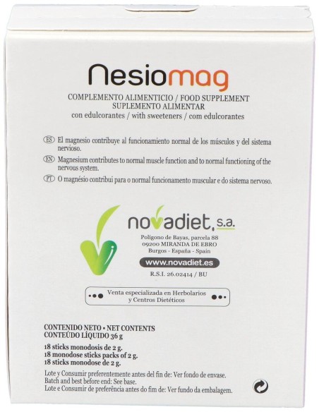 Nesiomag 18Sticks de Novadiet