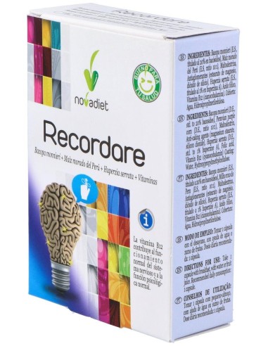 Recordare Envase de 30 cápsulas vegetales. de Novadiet