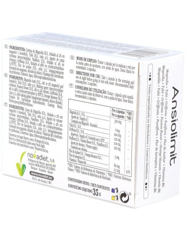 Ansiolimit 60Cap. de Novadiet