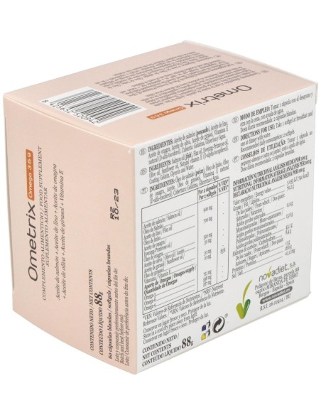 Ometrix Envase de 60 cápsulas blandas. de Novadiet