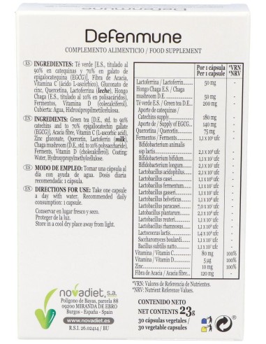 Defenmune 30Cap. de Novadiet