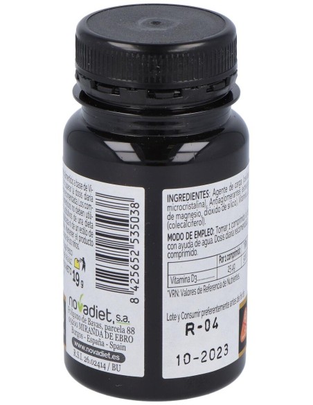 Vitamina D3 1000Ui 120Comp. Elementales de Novadiet