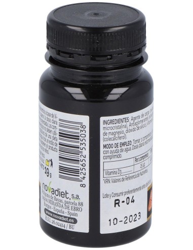 Vitamina D3 1000Ui 120Comp. Elementales de Novadiet