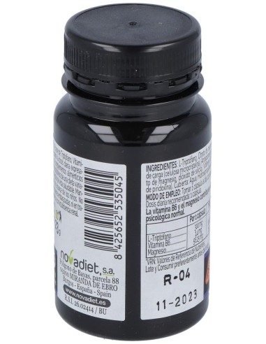 Triptofano+B6+Mg 30Cap. Elementales de Novadiet