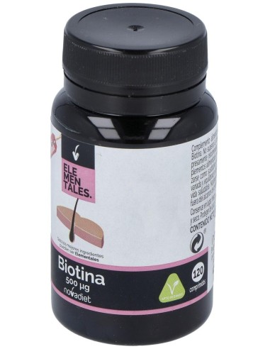 Biotina 500Mcg 120Comp. Elementales de Novadiet