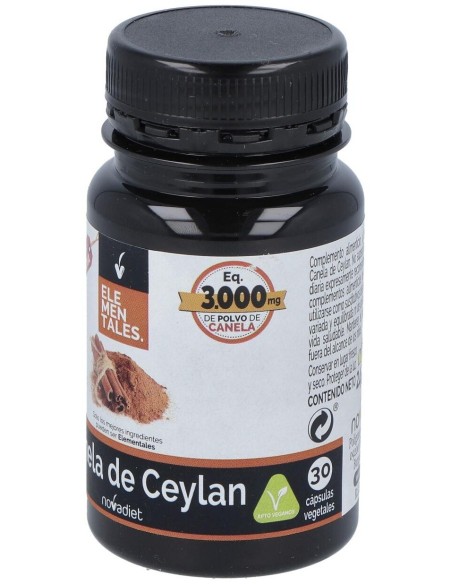 Canela De Ceylan 30Cap. Elementales de Novadiet