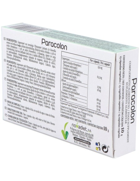 Paracolon 15Cap.Veg. de Novadiet