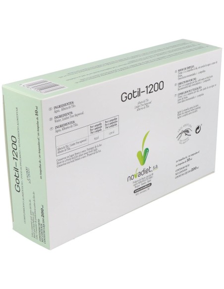 Gotil 1200 Envase de 20 ampollas de 10 ml. de Novadiet