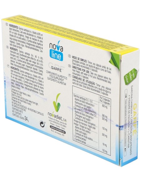 Garfe Envase de 60 cápsulas vegetales. de Novadiet