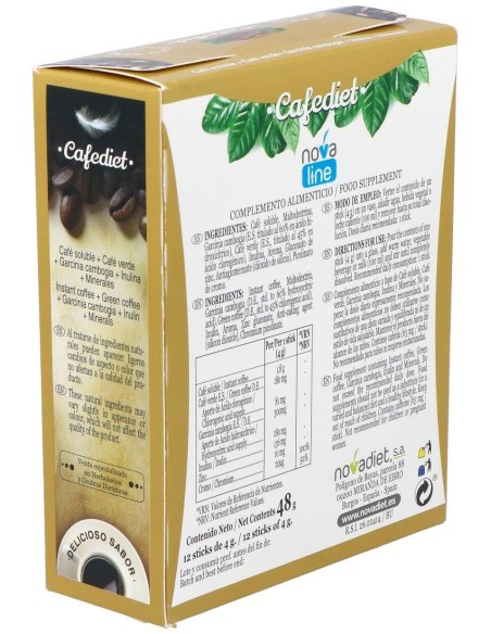 Cafediet 12Sticks de Novadiet