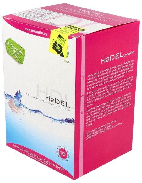 H2Del Envase de 10 sobres. de Novadiet