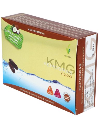 Kemogras Coco Envase de 60 cápsulas blandas. de Novadiet