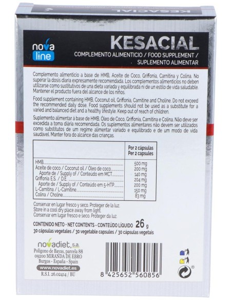 Kesacial 30Cap. de Novadiet