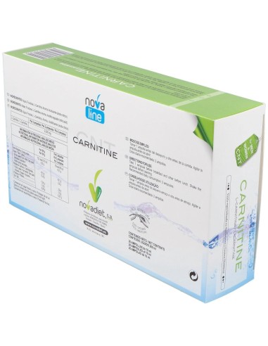 L-Carnitine Envase de 20 ampollas de 10 ml. de Novadiet
